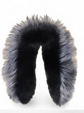 DioMi Genuine Blue & Silver Fox Fur Collar | Saga Furs | Detachable Fur Stole